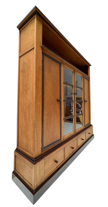 Art Deco Modernist Four-Door Bookcase, 1920s